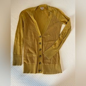 Mossimo Supply mustard yellow cardigan